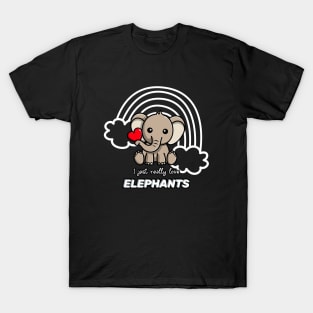 I just really love elephants T-Shirt